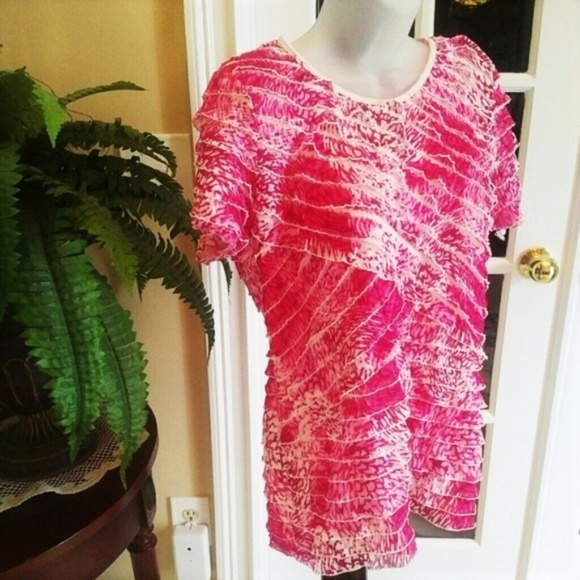 Ruffle Blouse Like New S - Picture 1 of 5